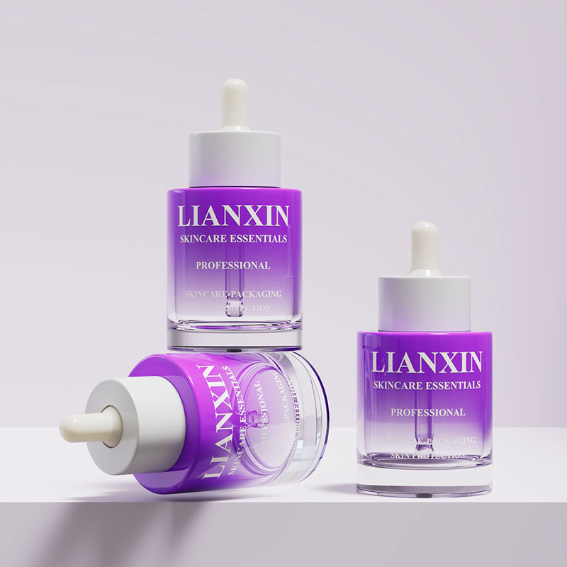 Empty Cylinder Glass Bottles With Dropper