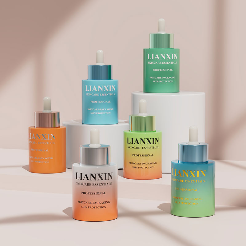 Empty Cylinder Glass Bottles With Dropper